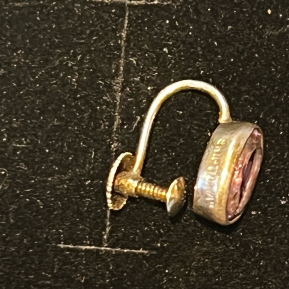 Silver and Lavender Earrings - Picture 4 of 5